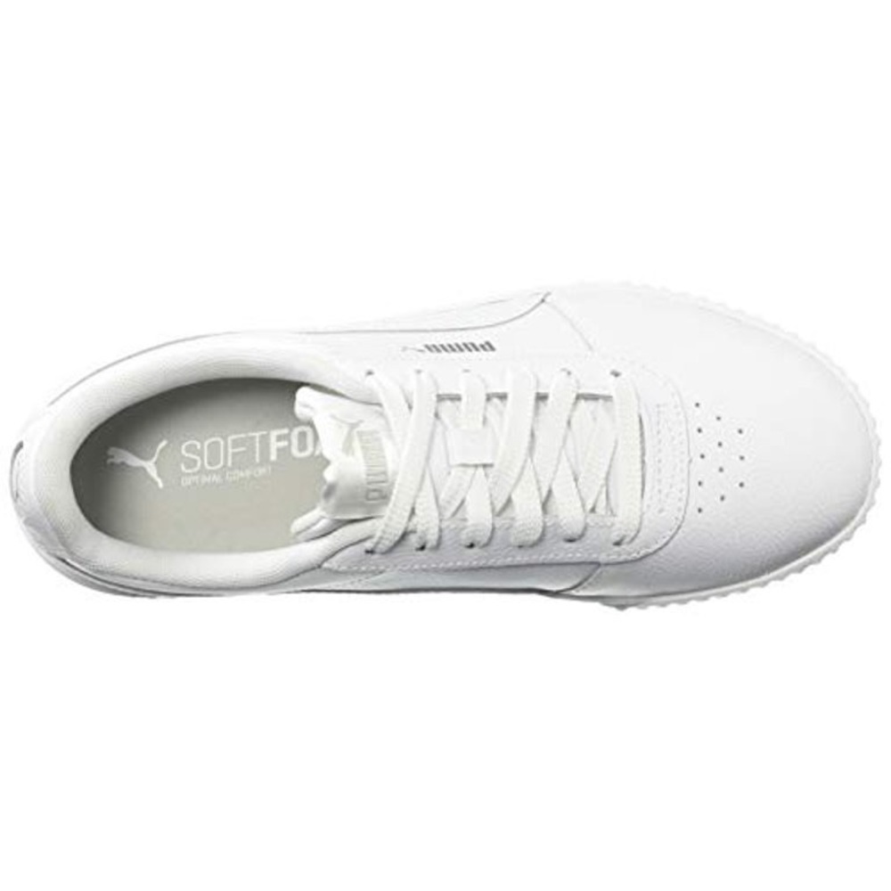 White Puma Carina Leather Women’s Sneakers - Picture 5 of 9